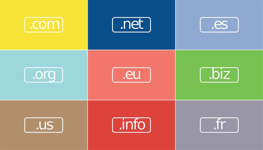Increase traffic with a simple URL change Colourful blocks of URL and domains