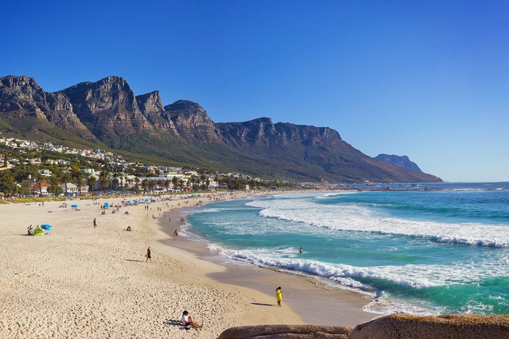 Camps Bay beach in Cape Town
