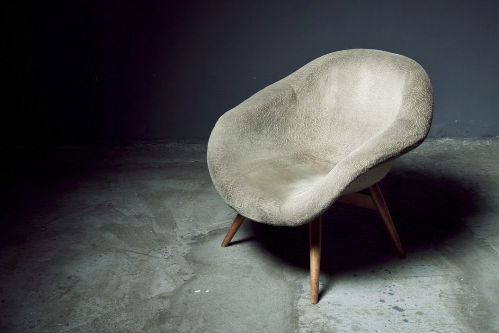 Concrete chair for the home